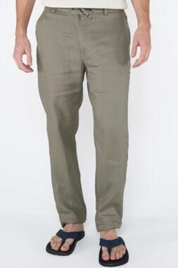 Westport Black Men's Gray Southport Linen Pants sz 2XB NEW